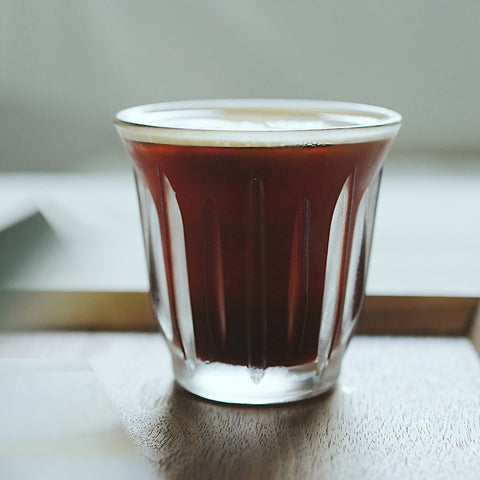 Vintage Grooved Glass Tumbler - Retro Ribbed Cup for Iced Beverages and Coffee