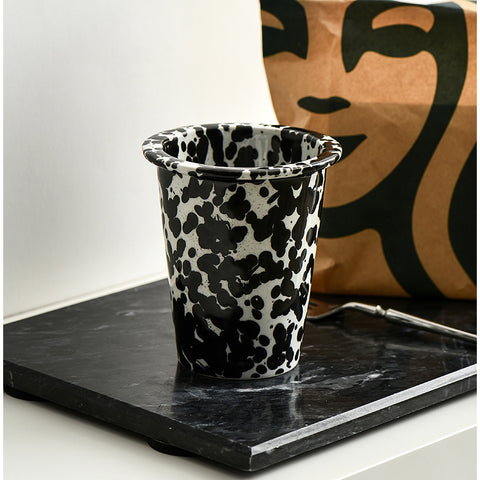 Abstract Splash Ceramic Tumblers - Artistic Ink Wash Design Drinkware