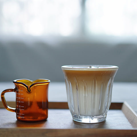 Vintage Grooved Glass Tumbler - Retro Ribbed Cup for Iced Beverages and Coffee