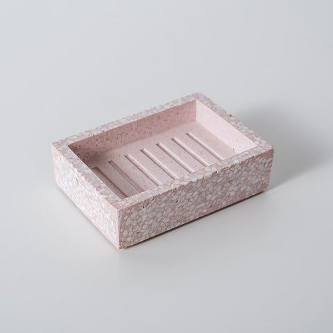 Pink Terrazzo Bathroom Accessory Set