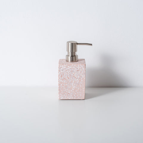 Pink Terrazzo Bathroom Accessory Set