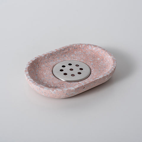 Pink Terrazzo Bathroom Accessory Set